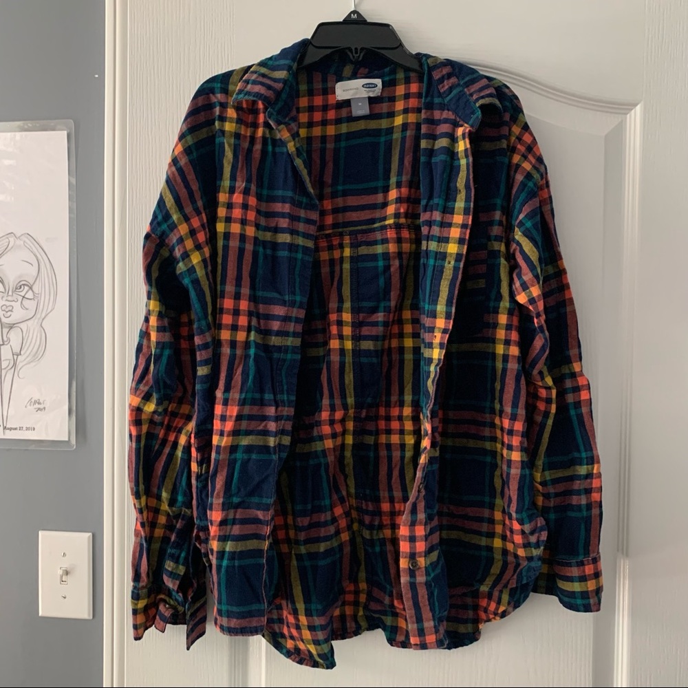 OLD NAVY MULTICOLORED FLANNEL